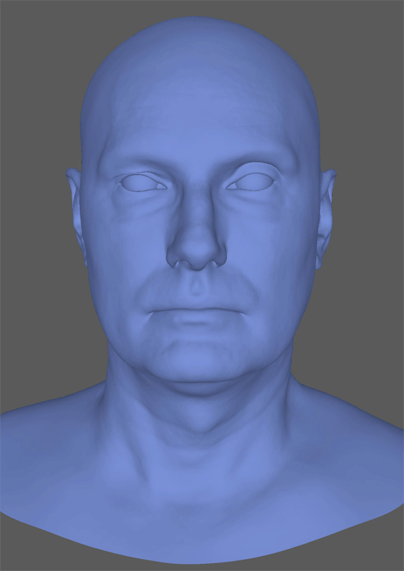 Expression captured by Scan Engine for a FACS rig